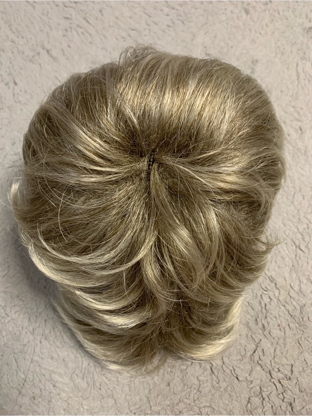 Short Layered Men's Wig in Ash Blonde - Lightweight Style